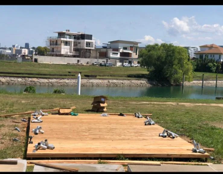Nền sàn hoàn thiện cho lều glamping